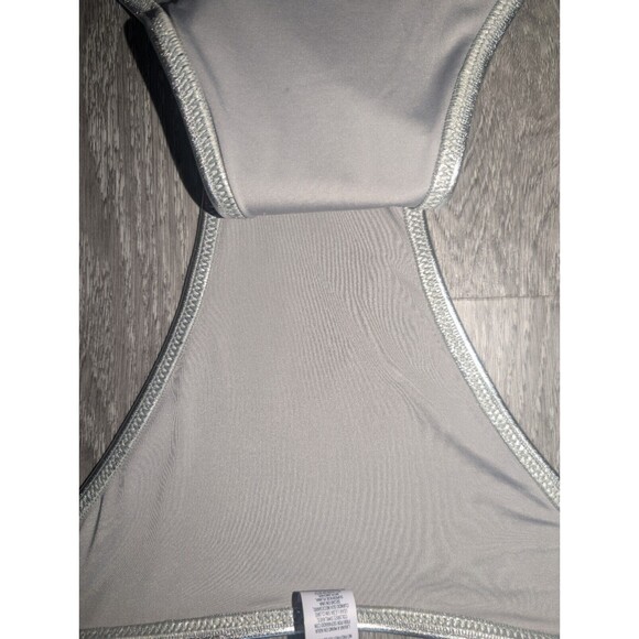 NWT SKIMS Metallic Swim Skimpy Triangle Bottom Side Tie Swimwear Nickle Size 4X - Picture 7 of 12